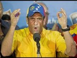 Henrique Capriles no reconoce los resultados en Venezuela