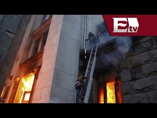 Mueren 38 personas en incendio de edificio de Ucrania / Andrea Newman