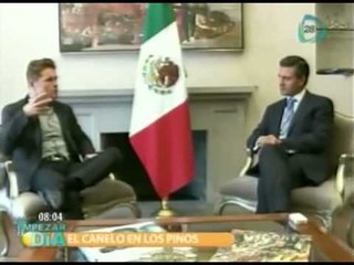 Se reúne 'El Canelo' con Peña Nieto en los pinos
