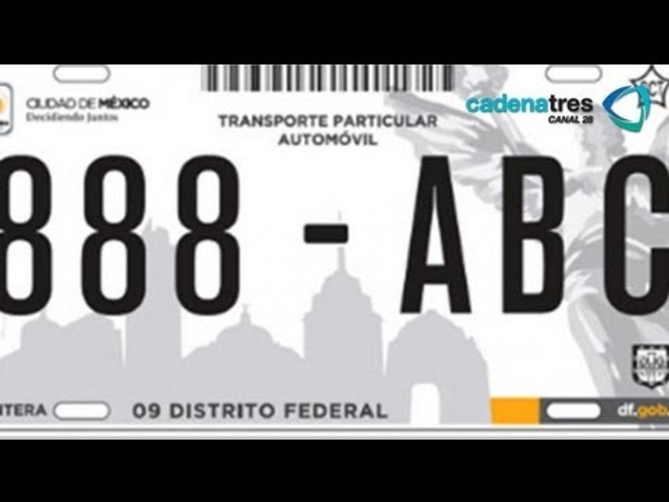 Se detiene la entrega de las nuevas placas en el DF