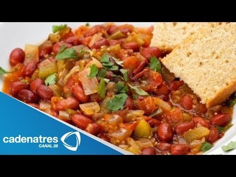 Receta para preparar chili vegetariano. Receta de chile / Receta vegetariana