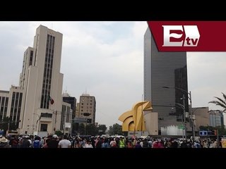 Marcha del día del maestro inicia con retraso en el DF / Excélsior informa