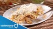 Receta de chilaquiles verdes de pavo. Cocinando con Monoel Changose y Moniko Chimpanzon