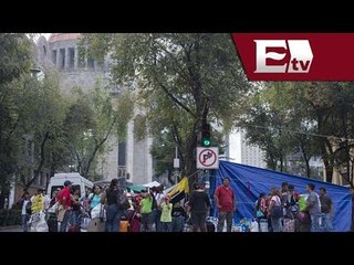 Inician negociaciones para que la CNTE deje el Monumento a la Revolución / Vianey Esquinca