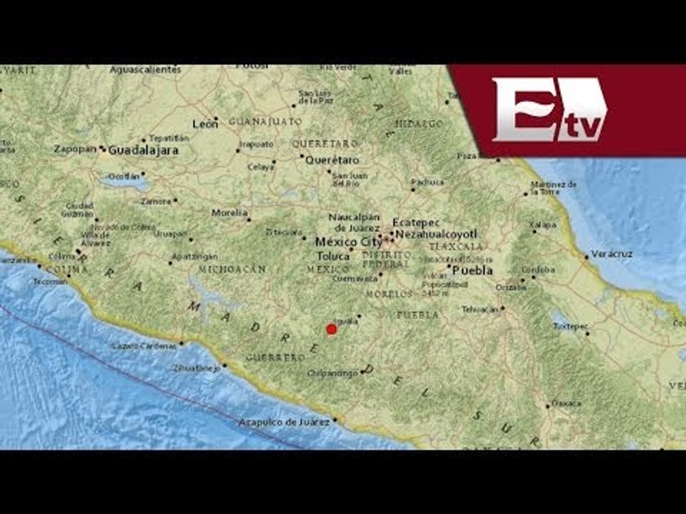 Sismo de magnitud 5 con  epicentro en Guerrero...