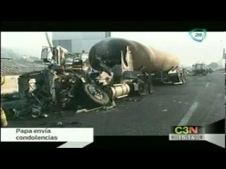 Papa Francisco envía condolencias a víctimas de la explosión de Ecatepec