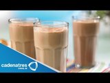 Receta de licuado de chocolate con macadamia saludable / bebidas para bajar de peso
