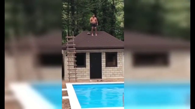 Ivre, il veut sauter dans la piscine mais se fracasse le crane par terre