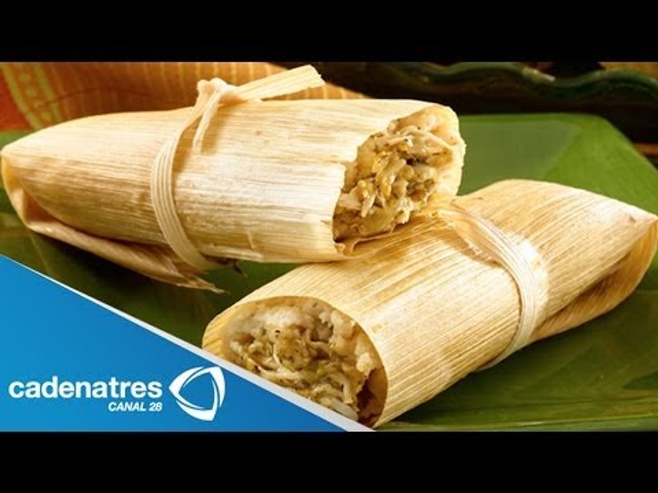 Receta de tamales de pollo en salsa verde / Tam...