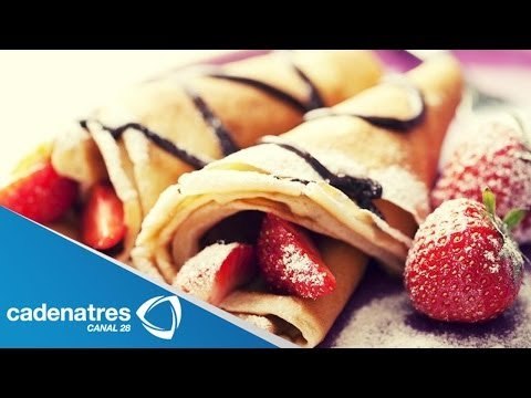 Receta para preparar crepas de frutas secas. Receta de crepas / Crepas de frutas secas