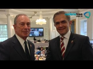 Mancera se reúne con el alcalde de Nueva York Michael Bloomberg