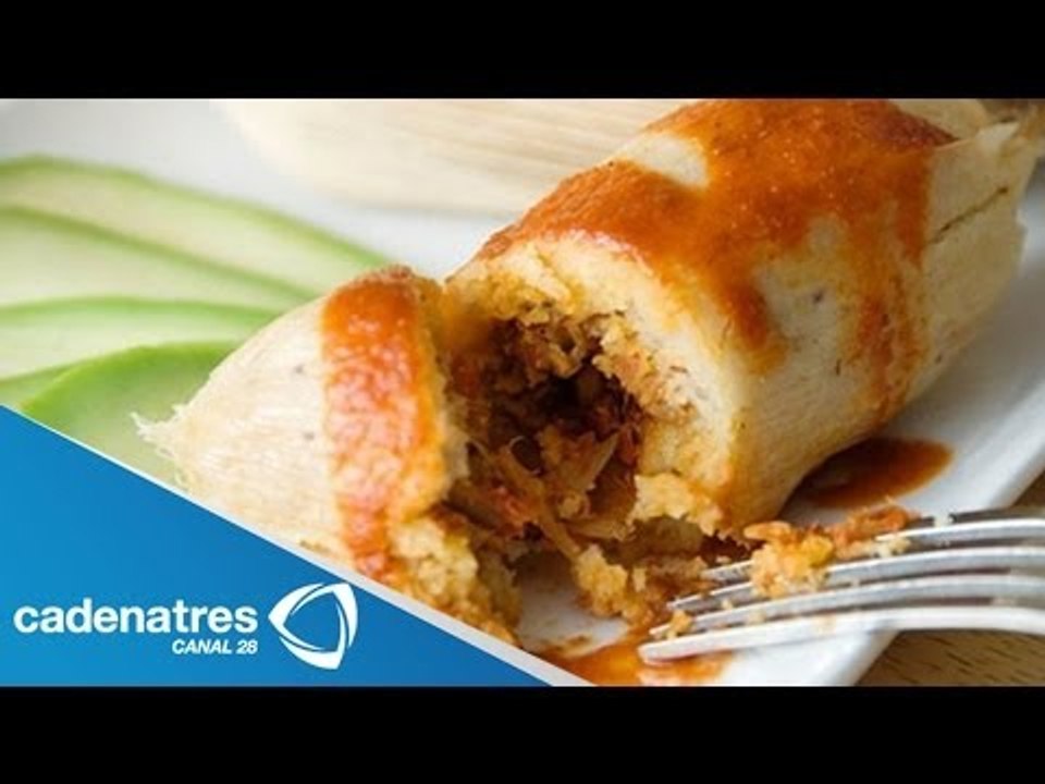 Receta de tamales de pollo con verdura en salsa...