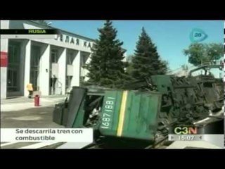 Se descarrila tren en Rusia y deja 27 heridos