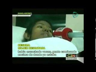 Hallan mujer sobreviviente de los escombros de la planta textil de Bangladesh