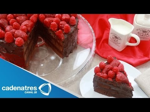 Receta de pastel de chocolate con frambuesas. Receta de pastel / Pasteles rápidos