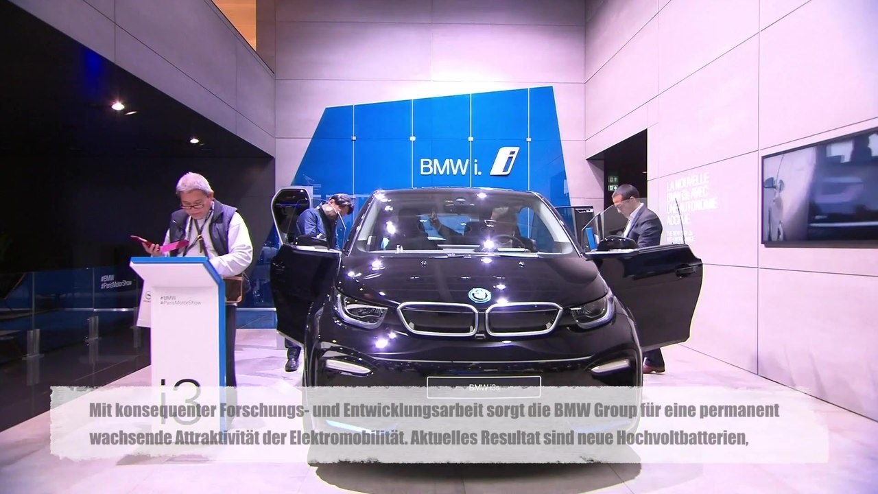 BMW i3 und BMW i3s auf dem Mondial de l’Automobile Paris 2018