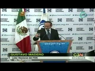 Gustavo Madero dice motivos por los cuales sustituyen a Ernesto Cordero