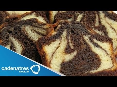 Receta para preparar panqué marmoleado con nutella. Receta de panqué / Postres fáciles y rápidos
