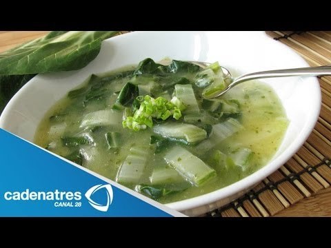 Receta de sopa de acelgas y alubias. Receta de sopa / Sopa de alubias / Sopa de acelgas