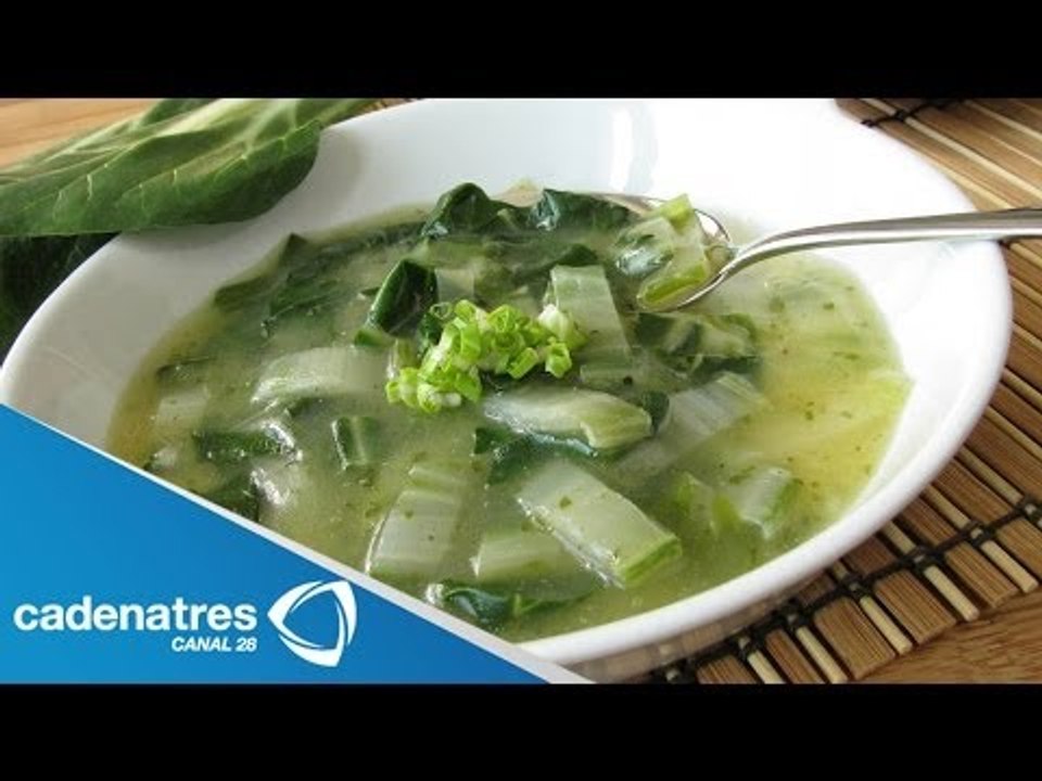 Receta de sopa de acelgas y alubias. Receta de sopa / Sopa de alubias / Sopa de acelgas