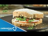 Receta para preparar sandwiches de ensalada de huevo con estragón. Receta de sandwiches