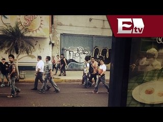 Anarquistas dañan edificios durante marcha del Halconazo  / Andrea Newman