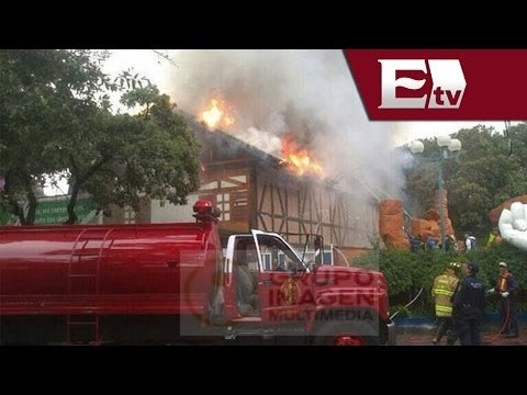 Corto circuito provocó incendio en Six Flags / Vianey Esquinca