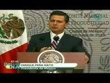 Peña Nieto reitera compromiso para propiciar que la economía crezca