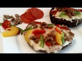 Receta para preparar pizza de portobello con salchicha. Pizza de portobello / Receta de pizza