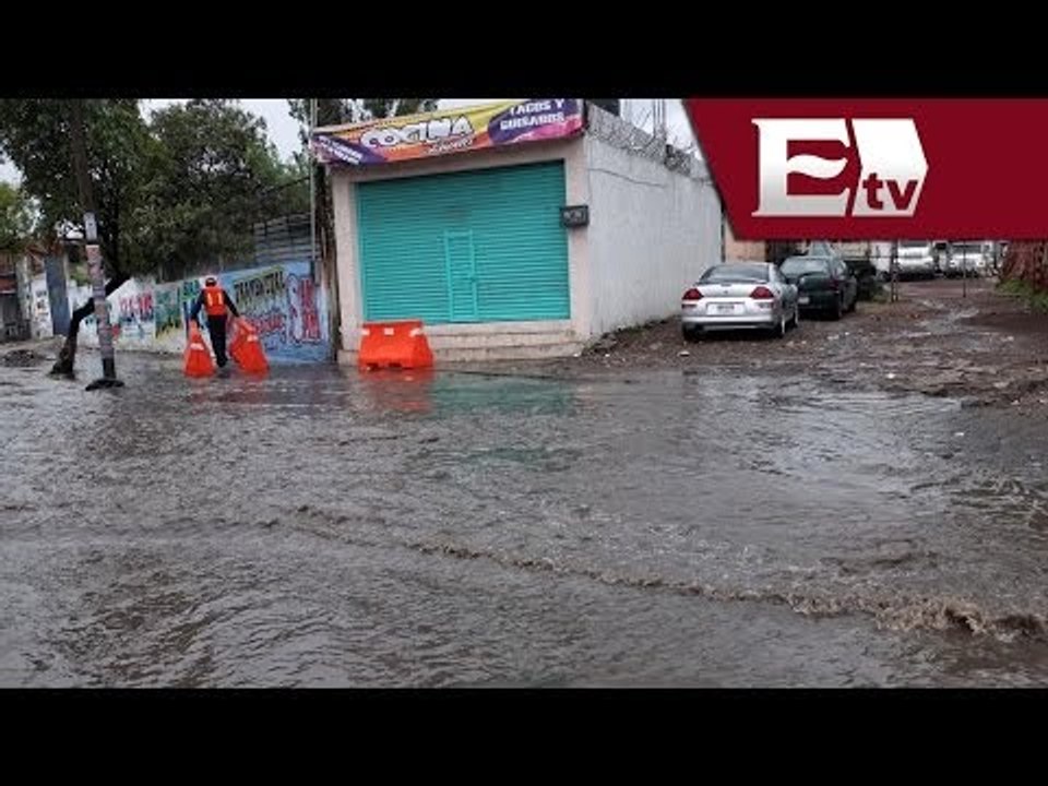 Lluvias causan encharcamientos, accidentes viales y caída de un árbol en el DF/ Comunidad