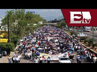 Oaxaca, Marcha de la sección 22 / Excélsior en la media