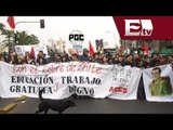 Estudiantes chilenos marchan en Santiago contra la reforma educativa de Michelle Bachelet/ Global