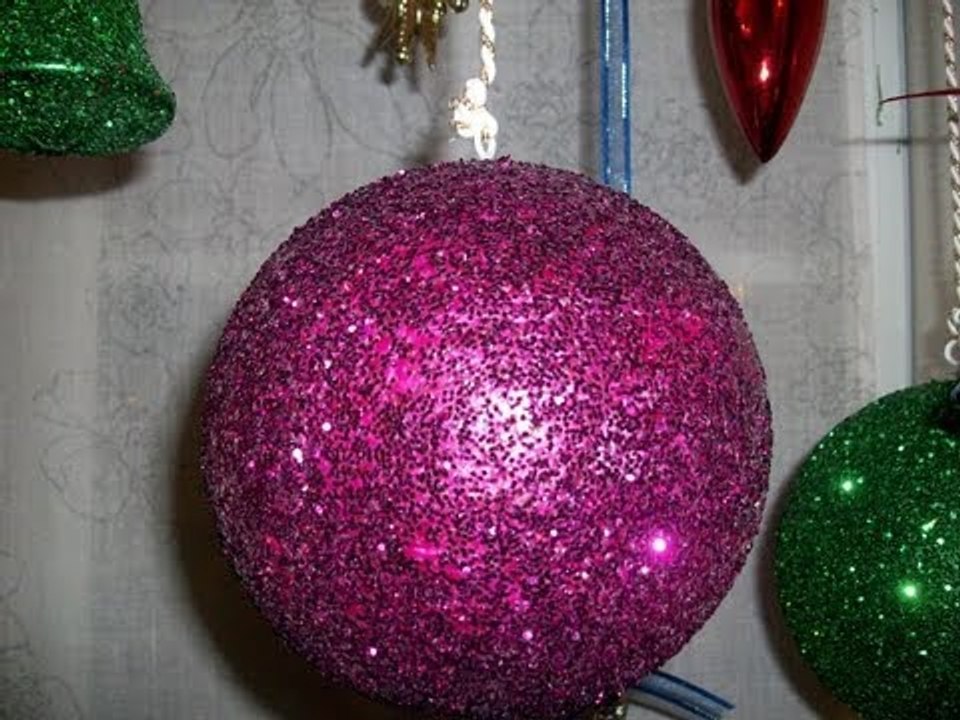 Lámparas hechas con diamantina  / Lamps made ​​of diamond