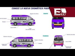 Oficializan cambio de color en transporte público del DF  / Andrea Newman