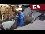 Se abre socavón por fuertes lluvias en Ecatepec, Estado de México / Vianey Esquinca