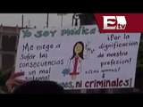 Médicos de manifiestan en el DF en apoyo a colegas de Jalisco / Comunidad