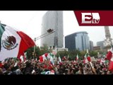 Capitalinos festejan triunfo de México en el Ángel de la Independencia / Mundial Brasil 2014