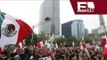 Capitalinos festejan triunfo de México en el Ángel de la Independencia / Mundial Brasil 2014