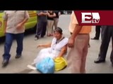 Policía lanza gas lacrimógeno a mujer indigente en Michoacán  / Excélsior en la media