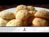 Receta para preparar galletas de almendras. Cocinando con María Elena Lugo