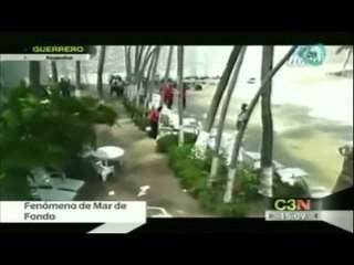 Playas de Acapulco se vuelven famosas por el fenómeno de mar de fondo