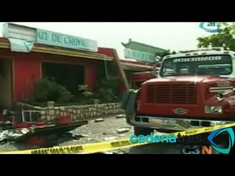 Explosión en restaurante de comida china causa daños materiales