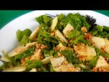 Receta para preparar ensalada de acelgas o berza, manzana y semillas de amapola