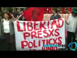 Familiares de anarquistas detenidos piden la liberación de los jóvenes en marcha masiva