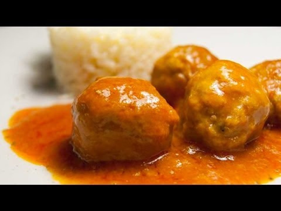 Receta para preparar albóndigas al chipotle. Re...