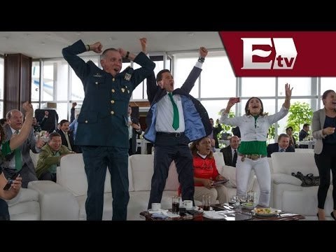 ¡Qué orgullo!, celebra Peña Nieto pase del Tricolor a octavos de final / Mundial Brasil 2014