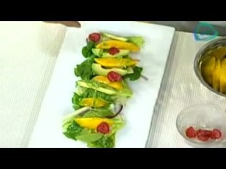 Receta de ensalada de mango y aguacate / Recipe mango and avocado salad