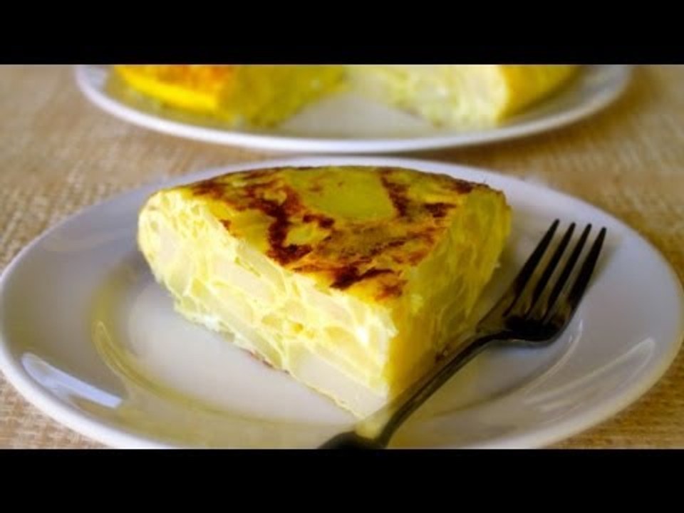 Receta de tortilla española de papa y cebolla. Tortilla española / Tortilla española de papa