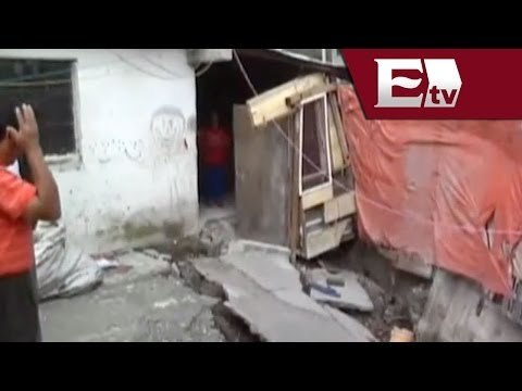 Habitantes de Ecatepec temen que con las lluvias los socavones se extiendan / Andrea Newman