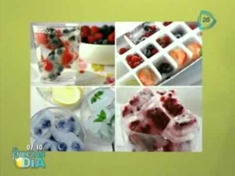 Cómo hacer hielos de frutas naturales